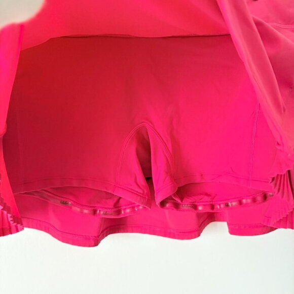 Lululemon Play Off The Pleats Skirt *13" Fuchsia Pink Size 8 - Picture 7 of 9
